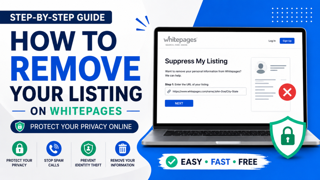 how to remove your listing on whitepages