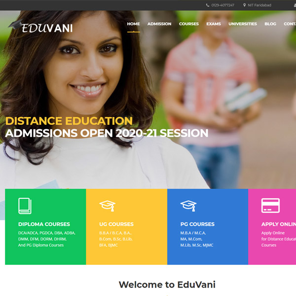 EDUvani: Distance Education in Faridabad